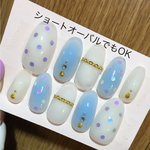 ネイルチップ 水玉模様♡