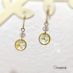 ♡春夏♡小さなパールとお花のピアス❁イヤリング♡