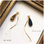  No.B190 揺れる❁⃘़︎•･雫チャーム ピアス / イヤリング