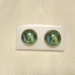 260h.Ac 野菜 森のミルク アボカド ピアス 12mm マットゴールドカラー