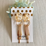【再販☆】フリンジタッセル✱大振りレジンピアス