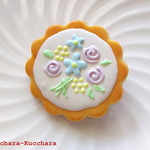 アイシングクッキーのバッジ（ブーケ）Cタイプ