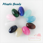 プラスチックビーズ♪マーブル♪ナツメ♪ミックス100g　beads439
