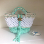 ❤︎ミントグリーンの爽やかマルシェバッグ❤︎