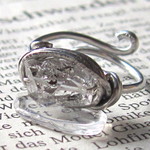 水晶ポイントDesignリング☆ハーキマー型silver