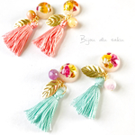 ドライフラワー×タッセルピアス/イヤリング