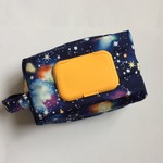受注制作　コスモネイビー系　ビタット付きオムツポーチ　ビタットオーダー可能　