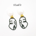 個性的！Faceピアス☆ White