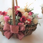 再販　【母の日ギフト】　ドライフラワーの花かご