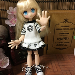 【妹サイズ】キヌコワンピ半袖+白パンツ