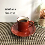 カップソーサー  デミカップ 赤鉄