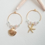 La petite sirene 人魚姫イヤリング・ピアス・ノンホールピアス(天然石)