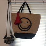 _stkitk_様オーダー品 ニコちゃんトートバッグ