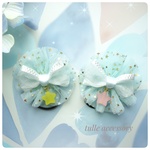 【再⭐販】ヘアゴム2個セット♡お星さまチャーム（ブルー） ベビー＆キッズ