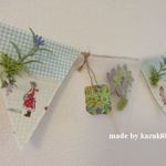 送料無料 お花のTEA BAGと赤毛のアン　ガーランド　55cm