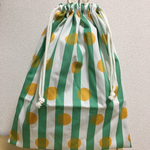 体操着入れやお着替え袋などに便利な持ち手つき巾着