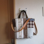 <お値下げ>2WAYパッチワークショルダーバッグ