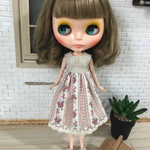 【送料無料】リカちゃん/ブライス 花柄ワンピース&サンダルセット