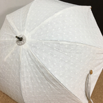 《受注生産》刺繍のレースの日傘  白
