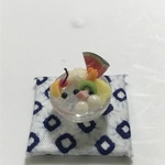 hand made ミニチュアドールハウス  夏のフルーツみつ豆