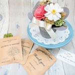 母の日[Flower & Coffee SET]プリザーブドアレンジ+メッセージドリップバック2種3個