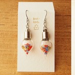 ガラス電球に“時間”を封じたピアス　#098