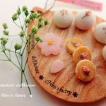 ドールハウス・ミニチュア■Hiro'sfactry ■春の桜まんじゅう
