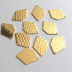 10個 17×25mm メタルチャーム 菱形大