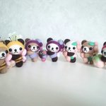 【ｍ様ご予約品】蝶くまちゃんと花玉のストラップ　他全７点