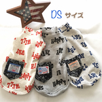 値下げ✨犬服！小型犬DSサイズ胴長タイプ 春夏服🌸英字ロゴプリント(ジャガードニット )2,000円→1,500円❣️