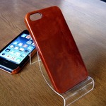 【受注生産】 本革スマホカバー ムラムラのオレンジブラウン iPhone XS,XS Max,XR対応開始！
