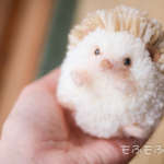 【新作】赤ちゃんハリネズミのぬいぐるみ【アルビノ】
