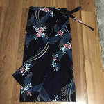 浴衣リメイク巻きスカート紫陽花