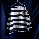 手描き　しましま月の満ち欠けシャツ　woman