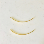 Matte Gold Extra Thin Half Curved Parts
