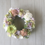 ガーベラのリース Artificial Flower ライムグリーン