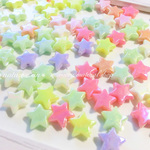 パステルカラー星のビーズ（オーロラ）(14×14mm)（50g入）【p7003】