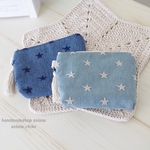 スター刺繍ポーチS