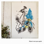 NEW◆UjimineMari◆A4アートポスター◆peacock