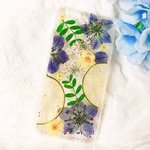 「カクテル」押し花 ケース Galaxy/Xperia iPhoneX/8/8plus/7/7plus/6s/6splus/6/6plus/5s/5/SE
