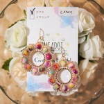 CATHY　＊マルチピンク＊　フラワーピアス・イヤリング