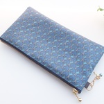 ★LIBERTY　Heart Canopy 　ハート・キャノピー 　2B　仕切り付きぺたんこポーチ　■　通帳ポーチ、ペンケースに♪