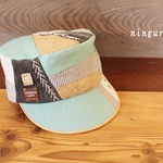 （omika3様オーダー品）春色　ミント×グレーデニムのKEPI