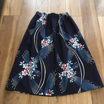 浴衣リメイクスカート紫陽花