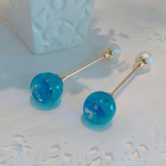 再販 海のヘアバトン ブルー  シェル パール ヘアアクセサリー