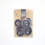 new*●SIMPLE1BLACK!MARU!STAMP! 日付シール*2018年5月●