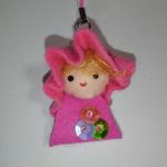 フェルトの小人ストラップ・ピンク