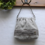 【期間限定価格】リネンのﾌﾚﾝﾁstyleなチェーンbag　ﾁｮｺ