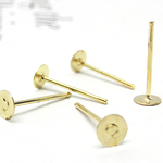 49ペア(98個)【売り切りセール】4mmサイズ 丸皿ピアススタッド ピアス金具 アクセサリー 平皿