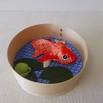 ちりめん  金魚&蛙  置き物